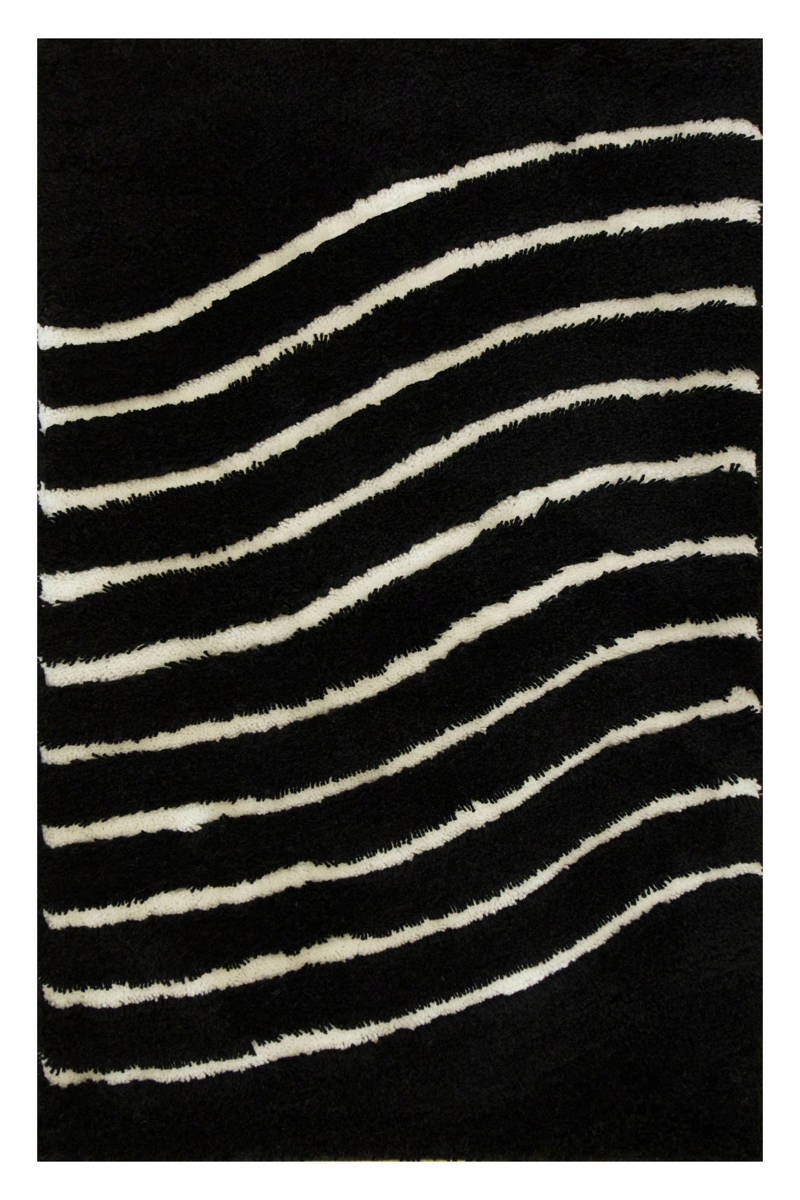 

50x80 cm Biało Czarny Mięciutki Dywanik Łazienkowy