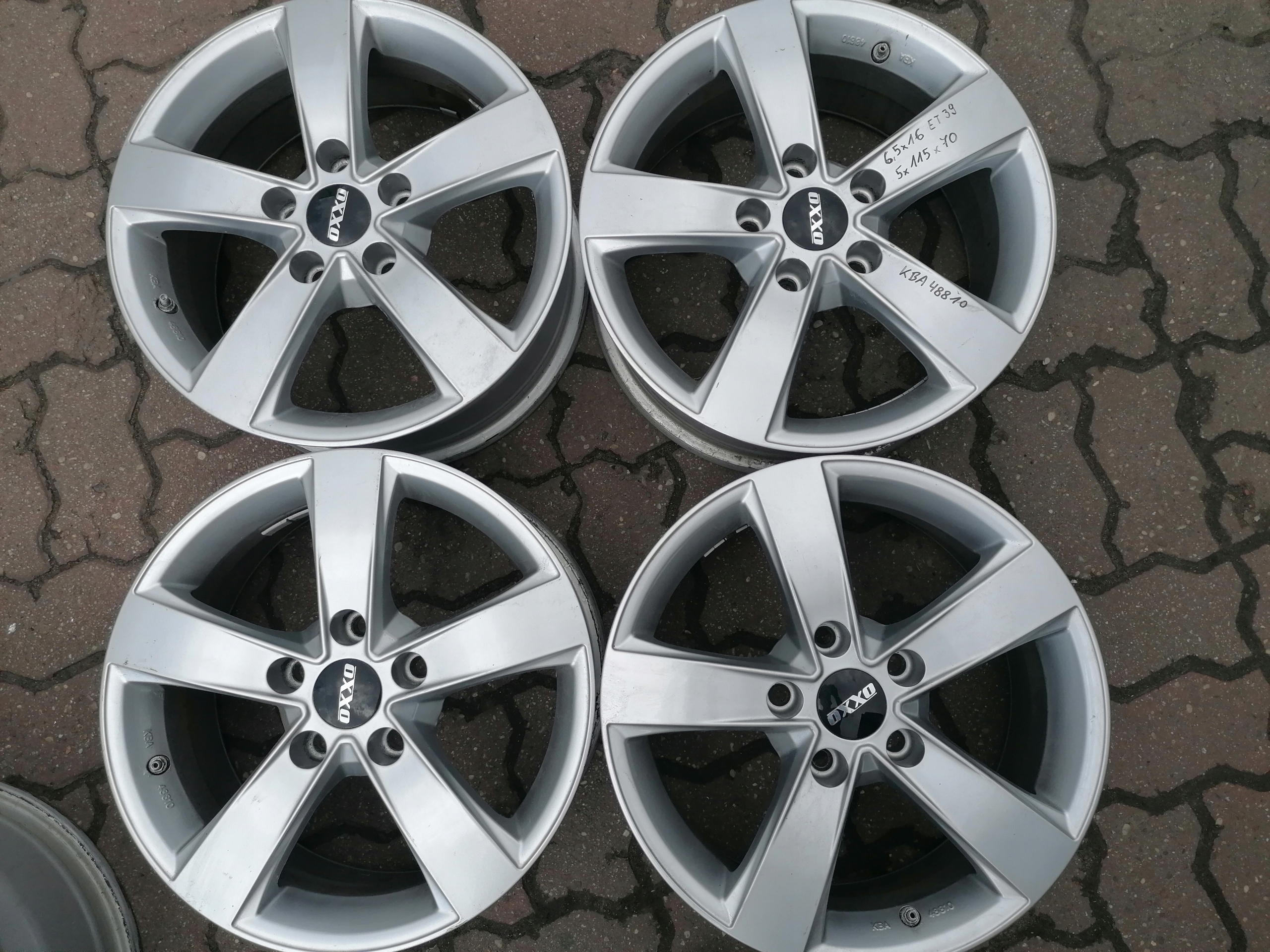 4× диск алюминий chevrolet opel 6. 5" x 16" 5x115 et 39