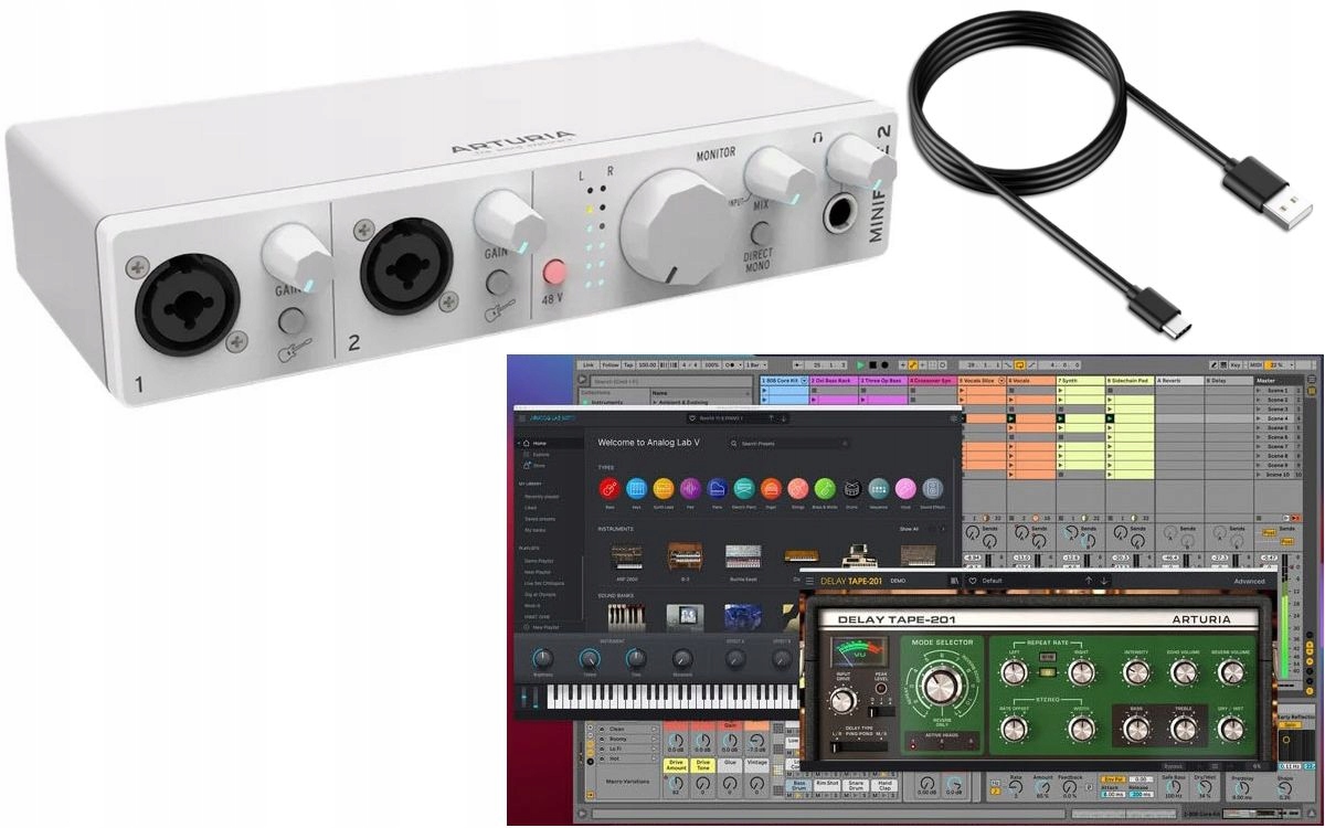 Arturia Minifuse 2 White Interfejs Usb Soft