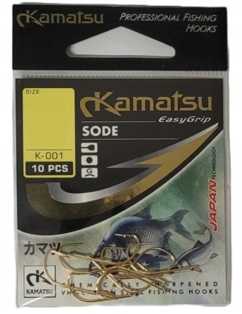 Kamatsu haki haczyki Sode gold z łopatką Nr 8 (10szt/op.)
