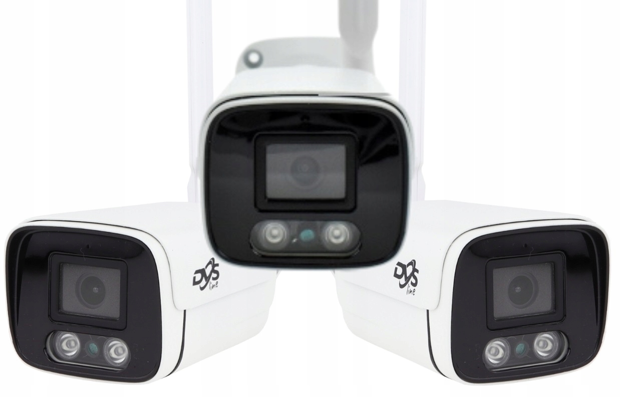 ZESTAW KAMER WIFI 2 KAMERY 5Mpx DO MONITORINGU DOMU TUBA BEZPRZEWODOWA DVS Marka DVS