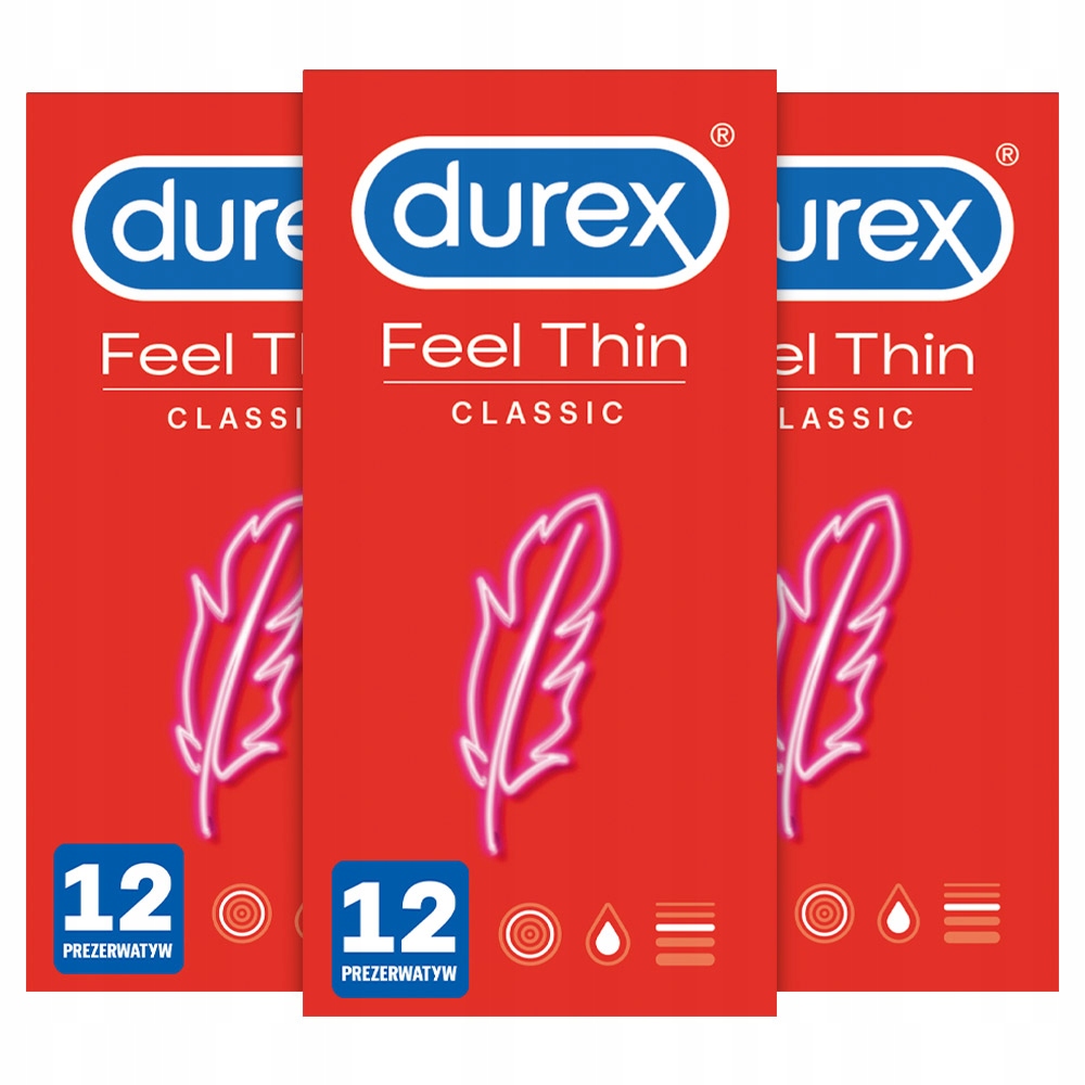 Durex Feel Thin Classic prezerwatywy cienkie 36szt