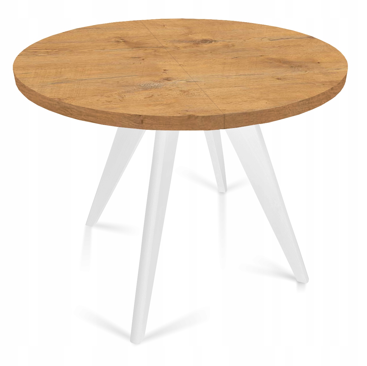 Stół okrągły FARO rozkładany 100/140 skandynawski Kolor mebla czarny