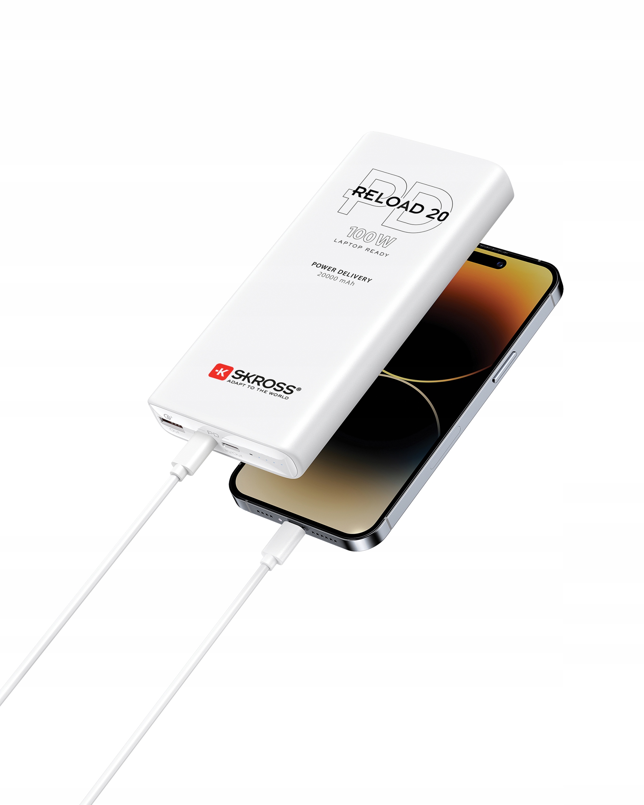 Power Bank Skross Reload 20.000mAh Power Delivery 100W |+ kabel Usb-c