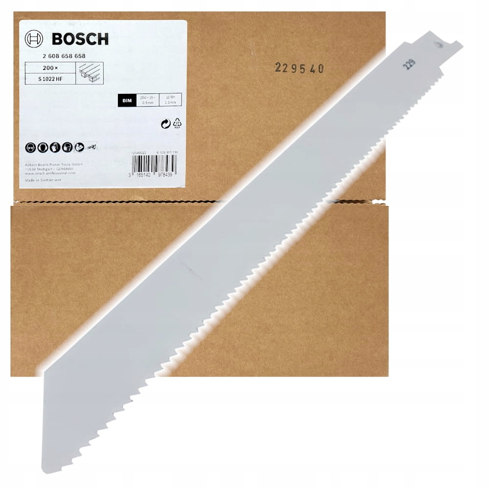 

Brzeszczot do piły szablastej Bosch S1022HF 200szt