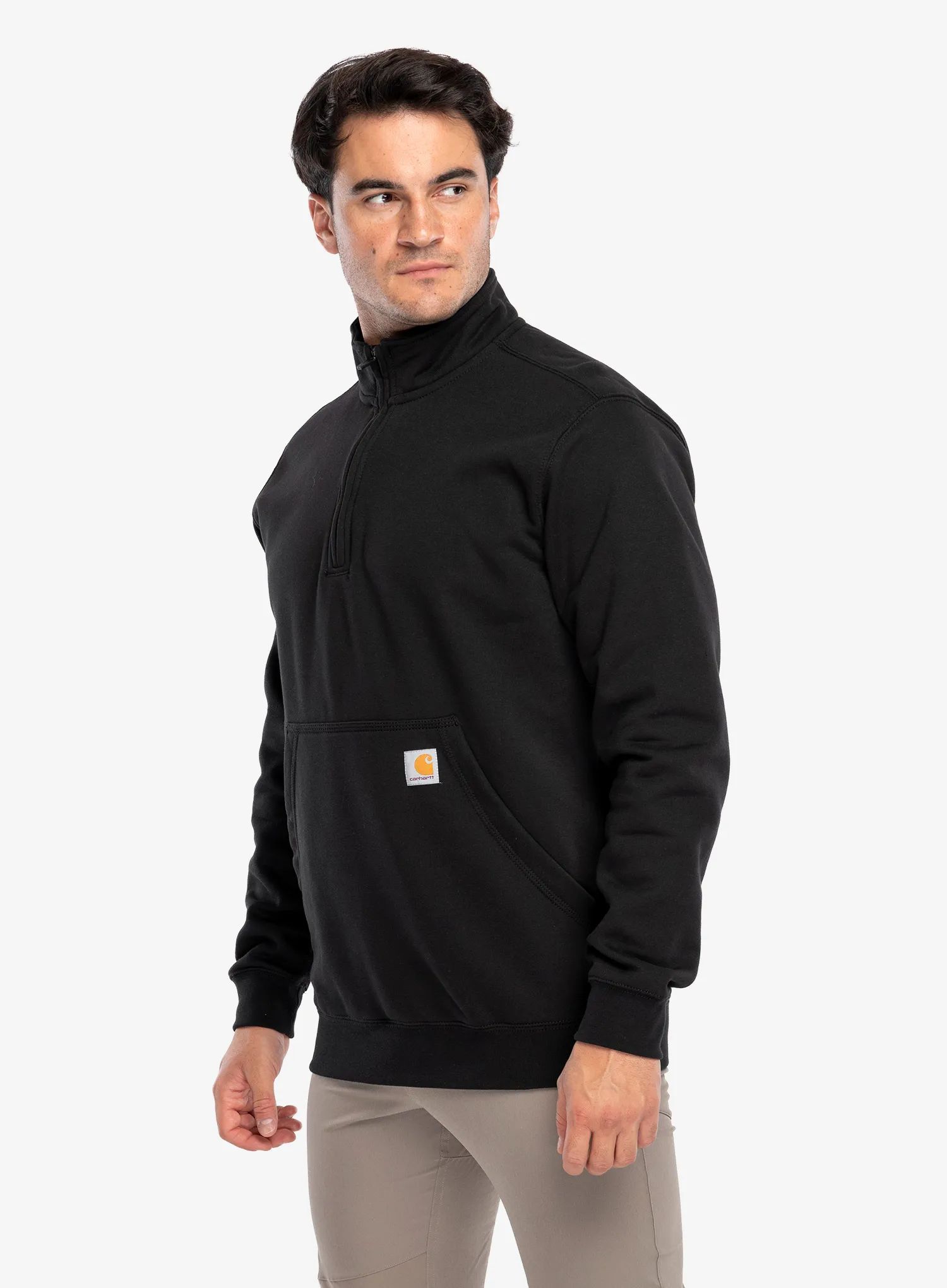 Mikina Carhartt Marquette 1/4 Zip s límcem černá XL