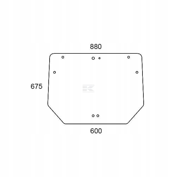 Zadní sklo 84224148 Kramp