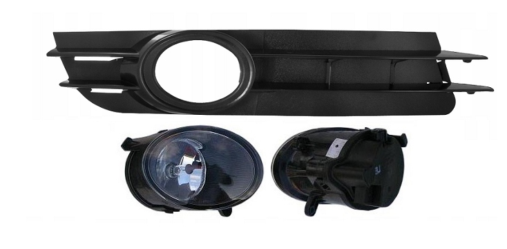 1338300E1 - Галоген + решітка AUDI A6 (C6), 2004-2008 П