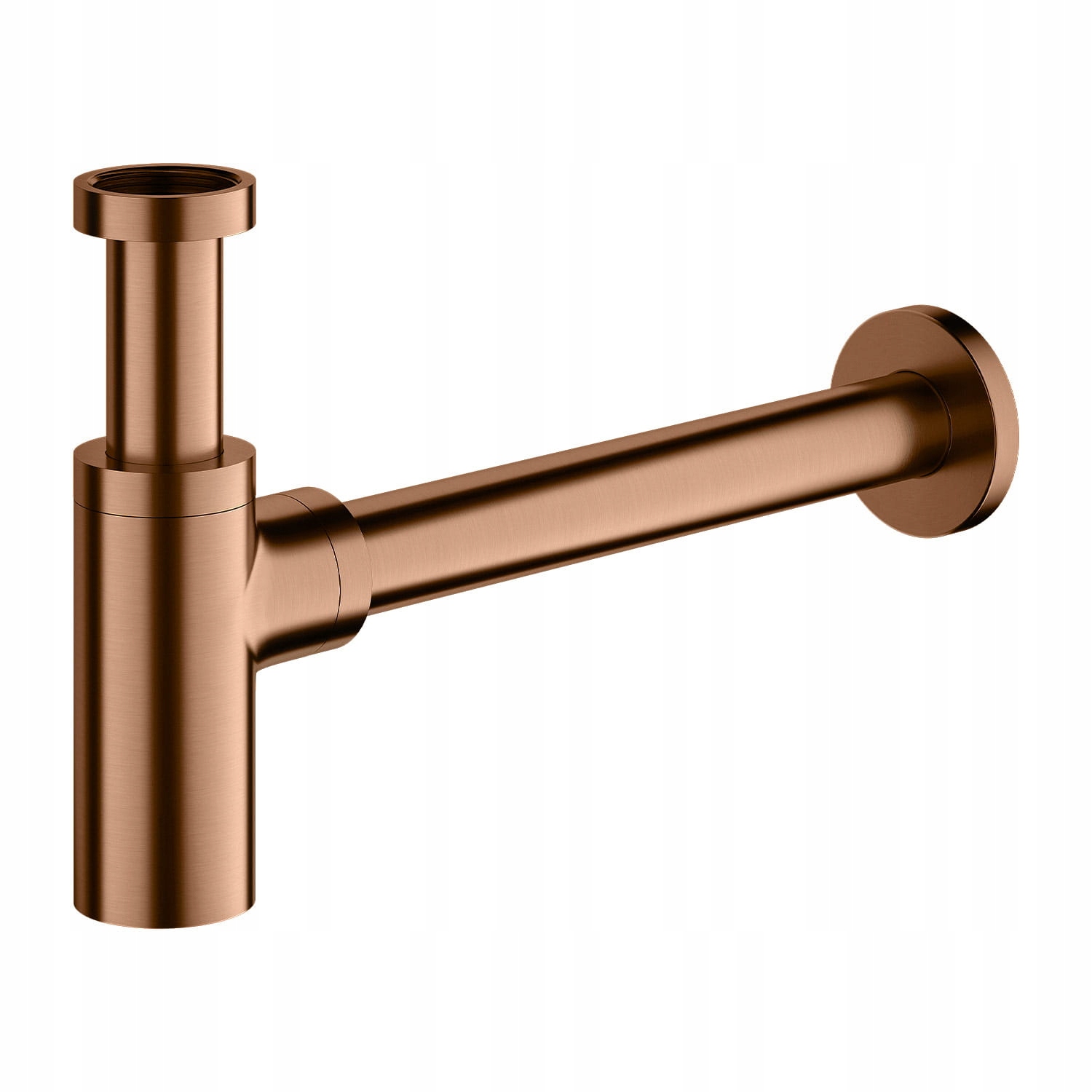 Omnires ozdobný sifón umývadlová mosadz A186CPB meď kartáčovaná