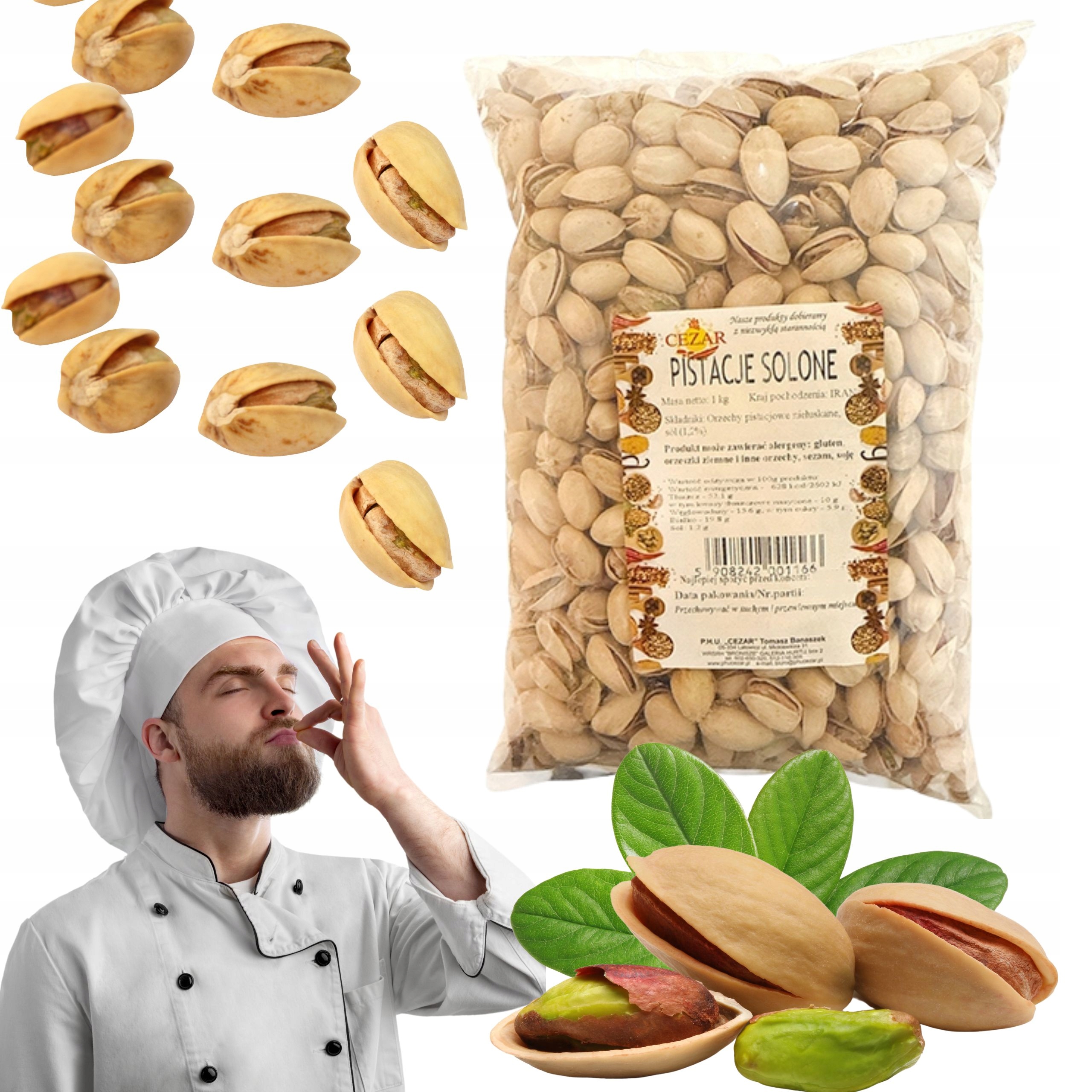Levně Pistácie Pražené Solené 1kg Velké přírodní Čerstvé prémiové ořechy