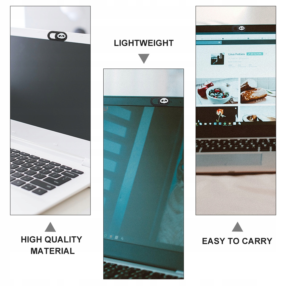 6 SZT. OSŁONA KAMERY INTERNETOWEJ Z WZROKIEM ZABEZPIECZAJĄCYM PODGLĄDANIE Model 31973373