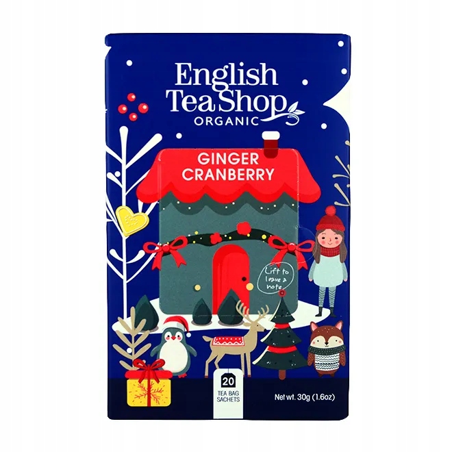 Čaj English Tea Čaj Bio Ginger Cranberry 20 sáčků