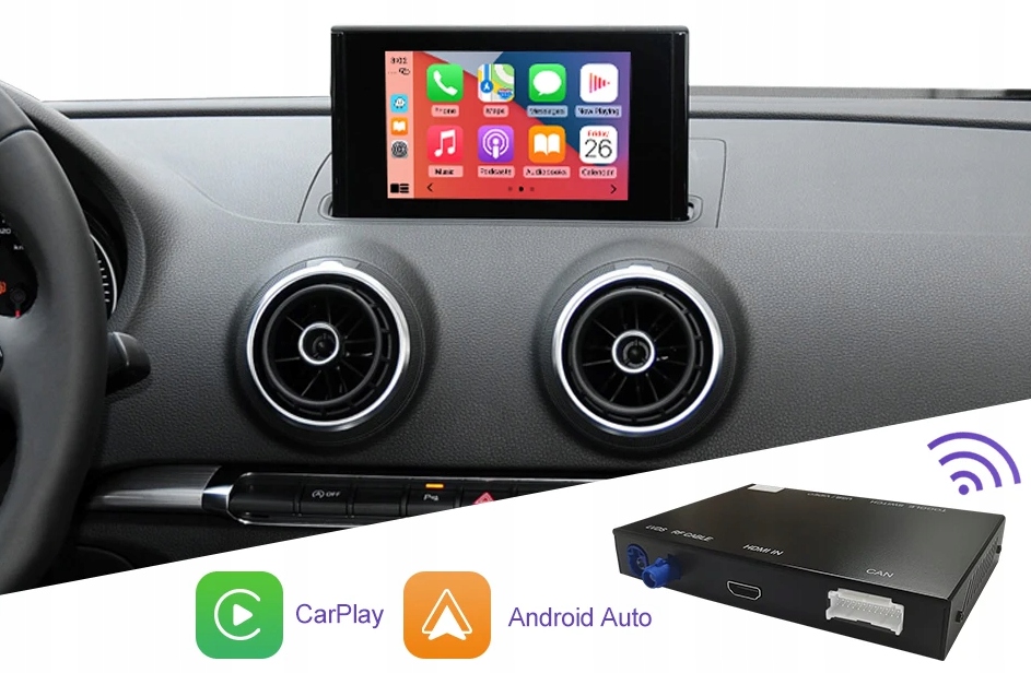 Audi A3 8V 2013-2018 Bezprzewodowy Carplay Android Auto Box