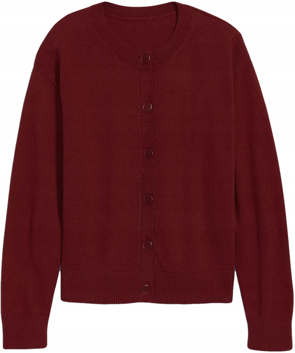 

Gap Kobiecy Burgundowy Sweter Kardigan Oversize 36