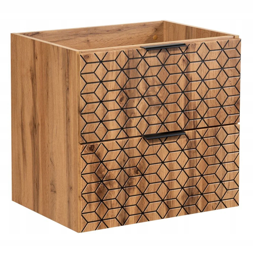 Szafka pod Umywalkę 60 cm Dąb Wotan Wisząca Loft DIAMOND WOTAN Nowoczesna