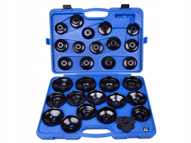 Sada Nástrčných Kľúčov 3/8" 1/2" Pre Olejové Filtre 30ks King Tony 9AE6030