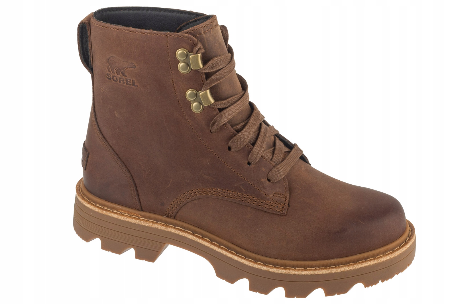 Sorel Revel Rd Boot Lace Wp [39] Dámské kožené trekové boty hnědé