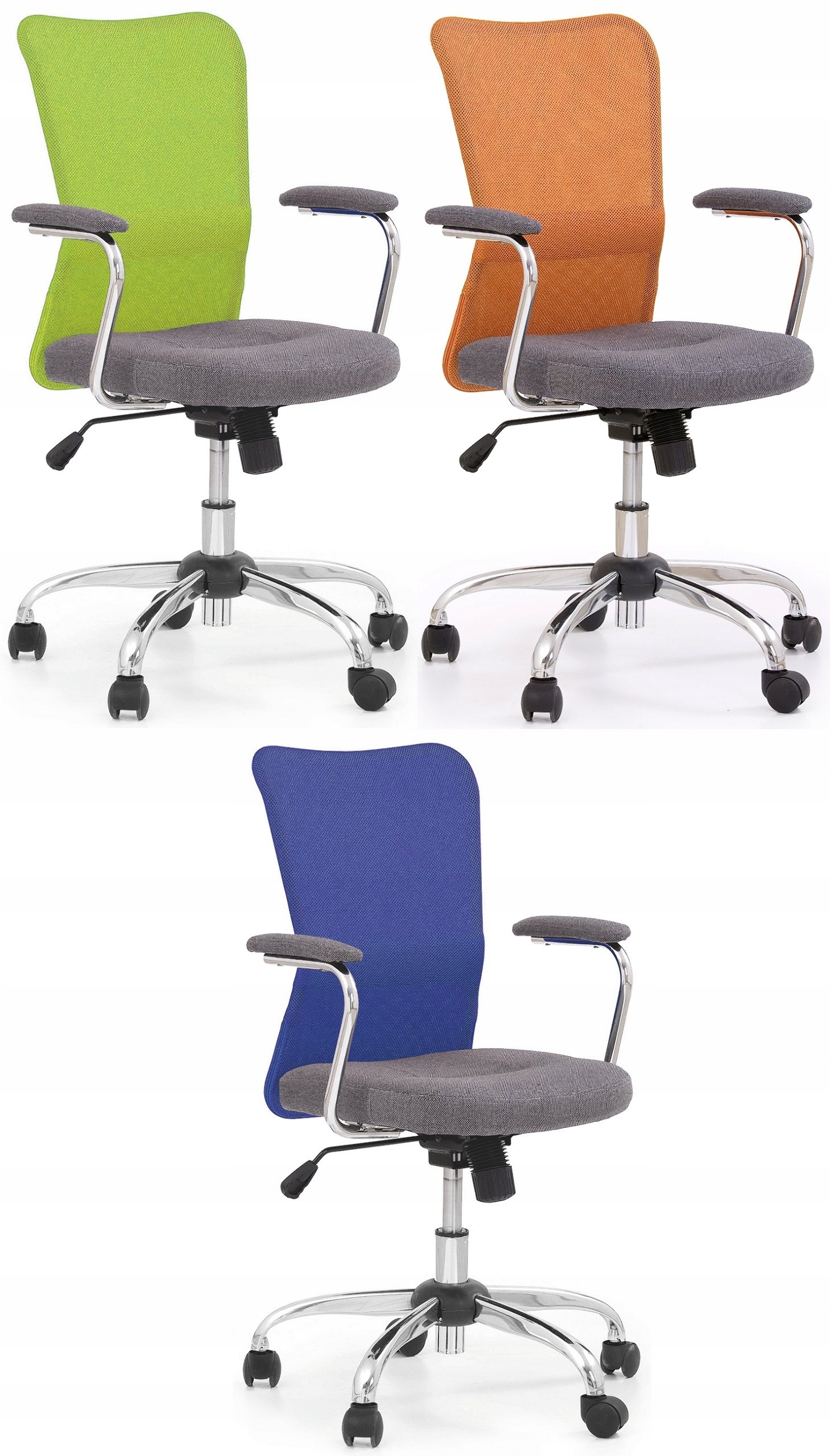 Krzesło biurowe RÓŻOWE siatkowe ANDY Halmar -- 24H Kolekcja Andy