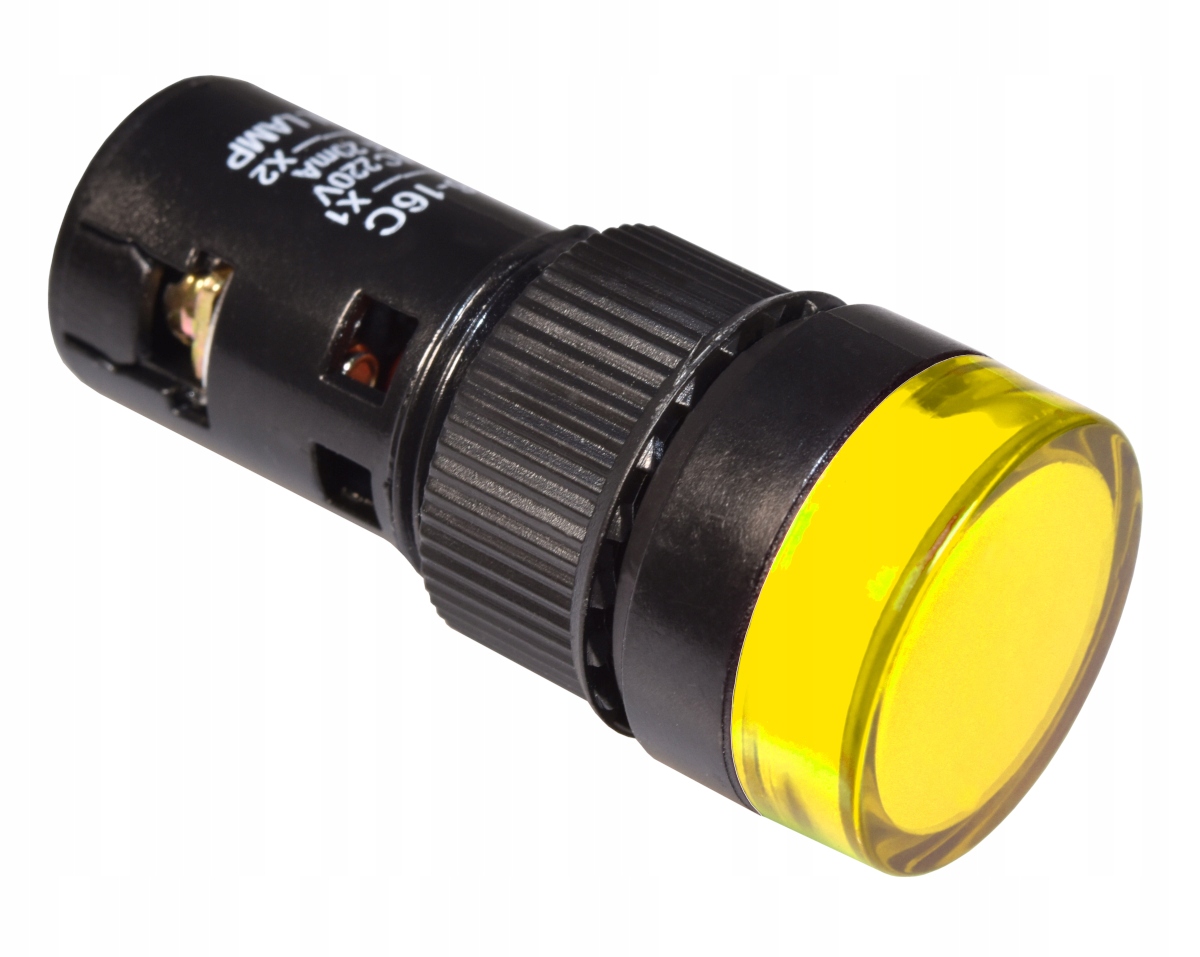 Kontrolka sygnalizacyjna 16mm LED APT 230V żółta