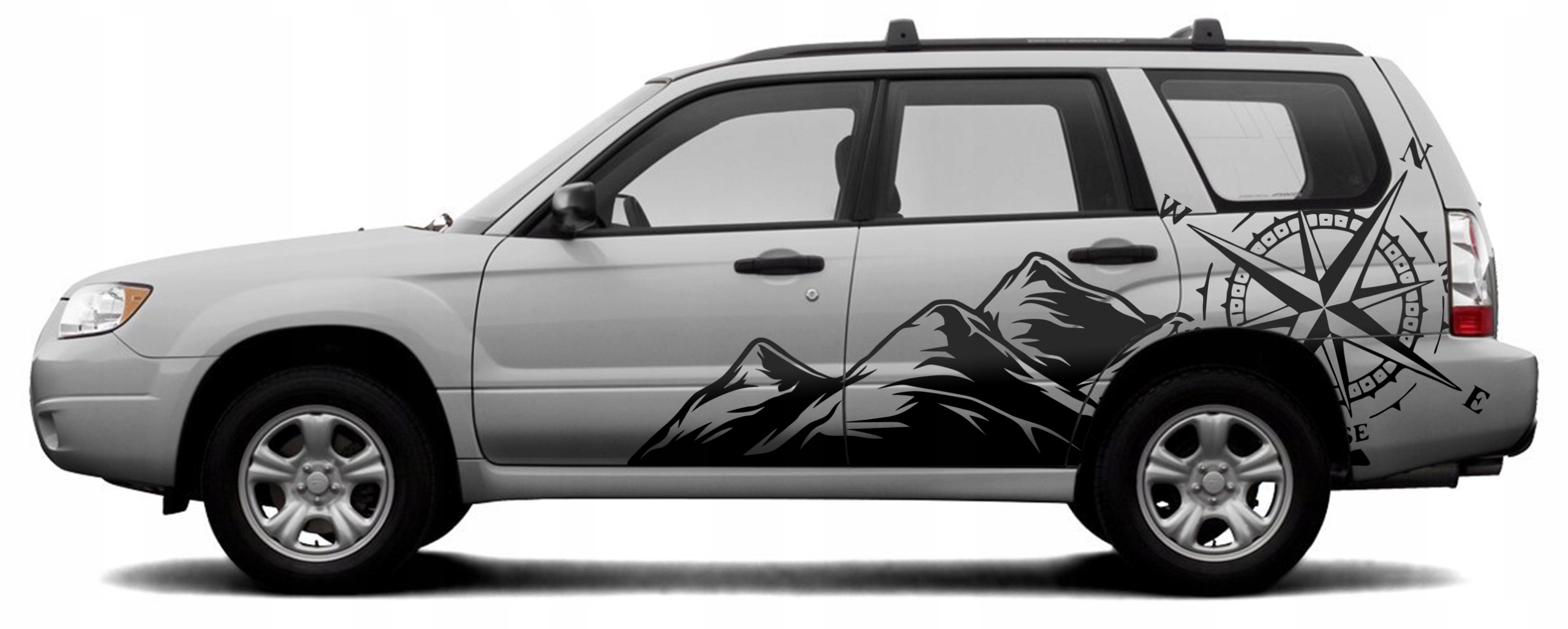 2xNAKLEJKA NA SAMOCHOD ROZA WIATROW OFFROAD 95X250 EAN 5904024815426