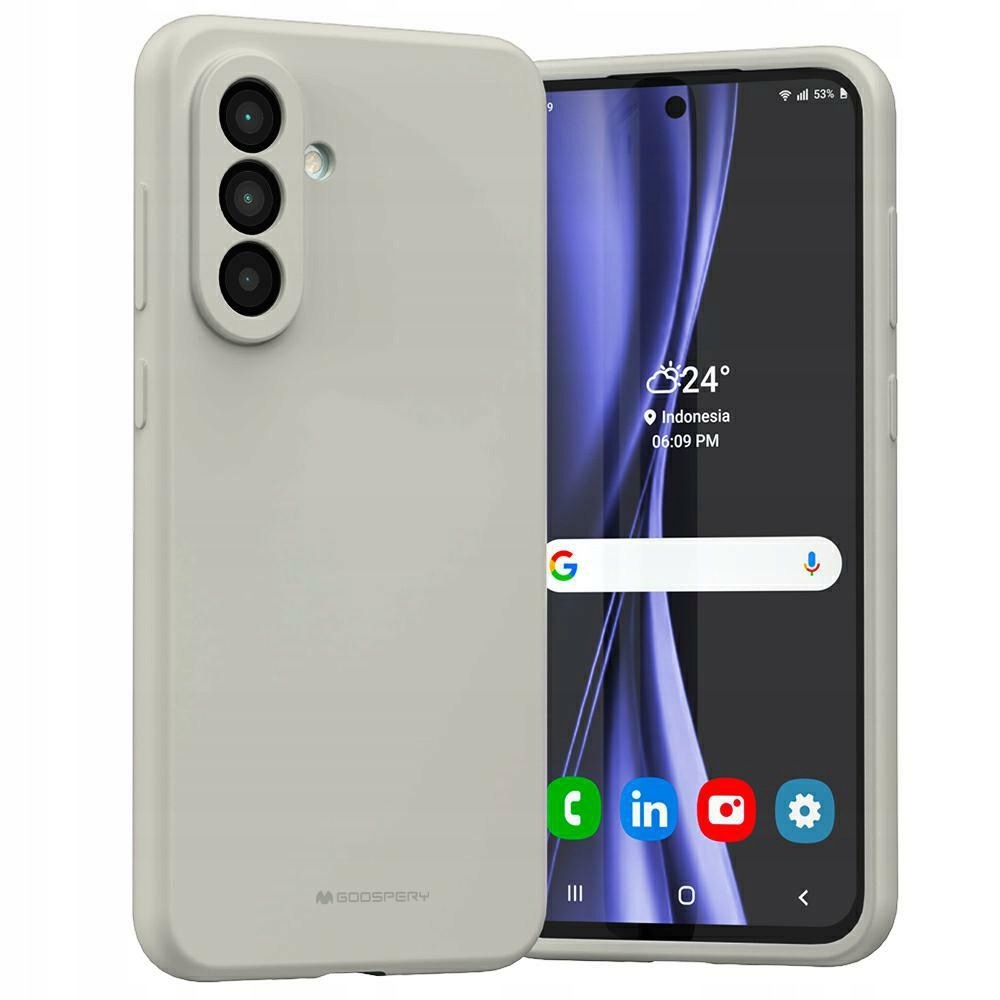 Etui Mercury Silicone do Samsung Galaxy A36 kamienny