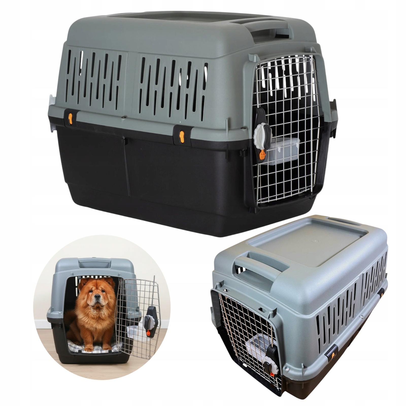 Transporter Lotniczy Dla Psa 81x60x61cm z Atestem Lotniczym Iata Duży