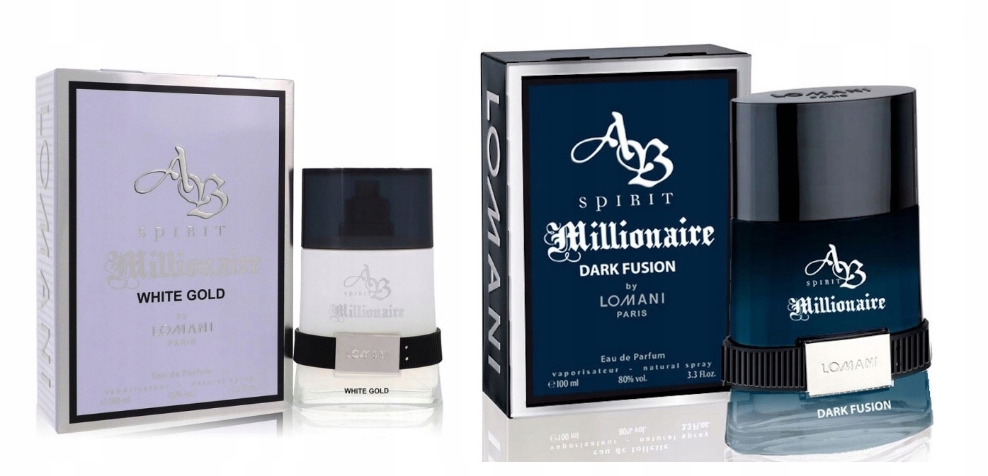 Parfémovaná voda Lomani Ab Spirit Millionaire Dark Fusion White Gold 2x100ml