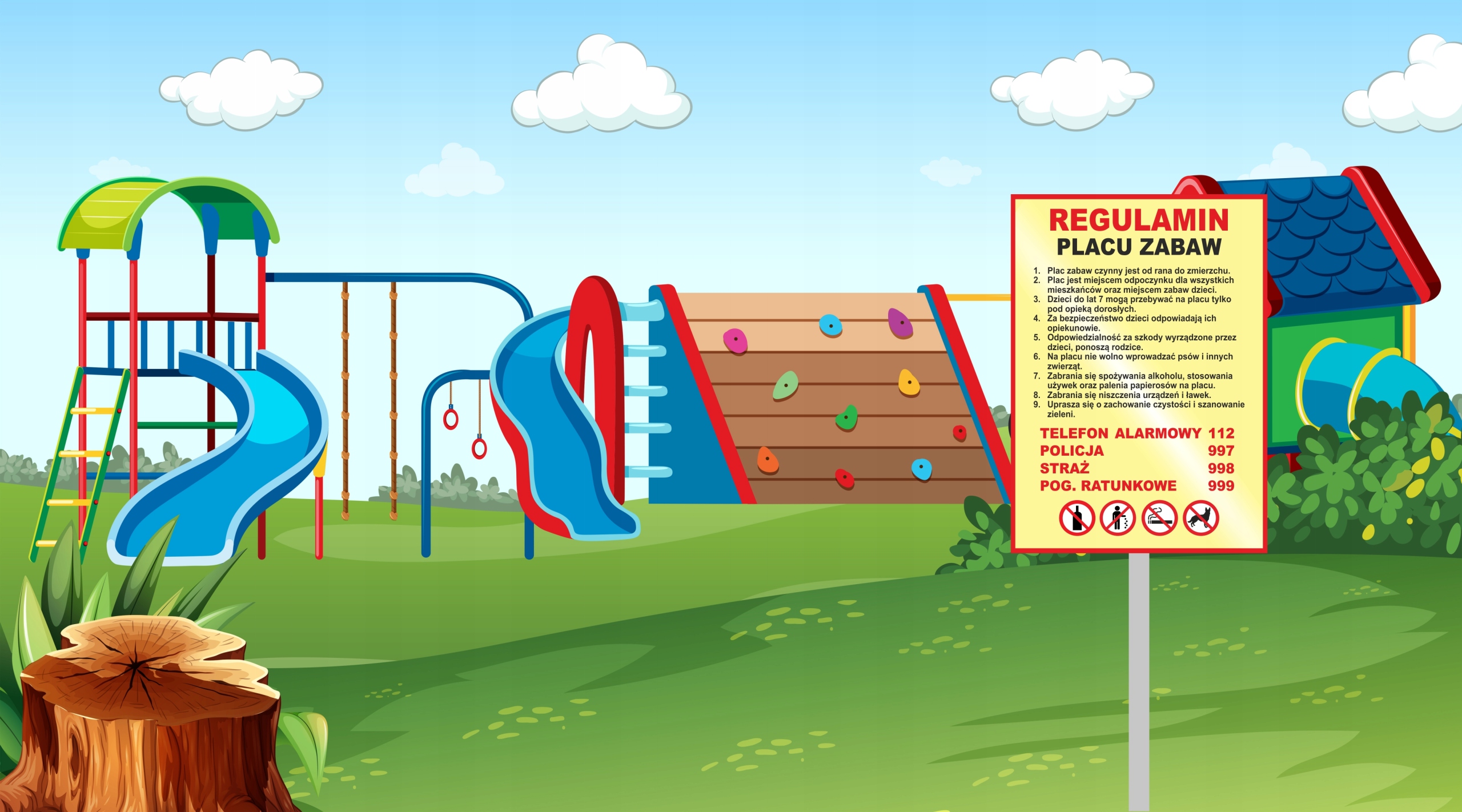 Regulamin placu zabaw tablica 50x70 ALU 3mm Marka inna