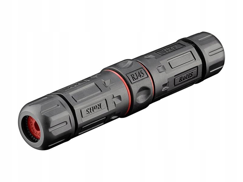 Łącznik przedłużka kabla sieciowego RJ45 CAT5/6/6a/7 Goobay złącze IP68 STP