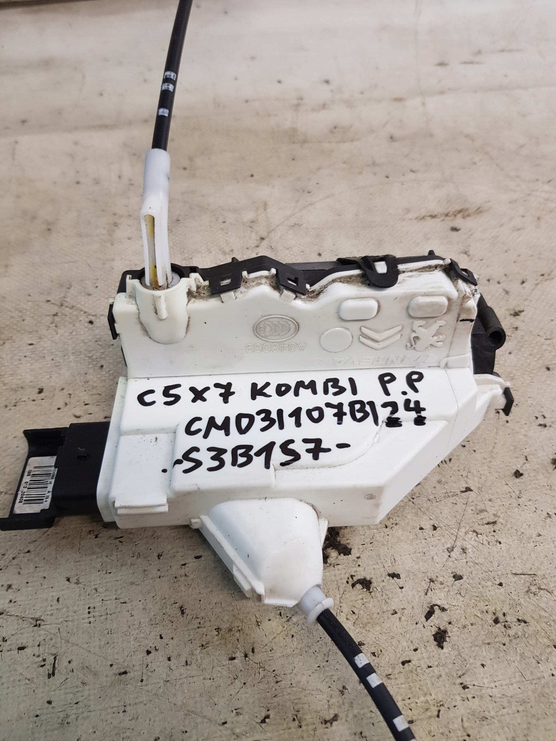 lock door right front CITROEN C5 III X7 KOMBI + handle inner EUROPA