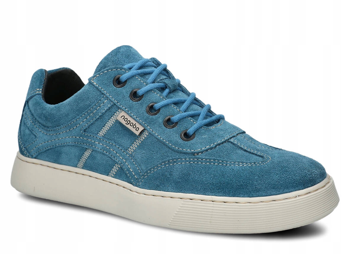 Nagaba 427 Jeans Welur Pohodlné Pánské Kožené Polobotky Velikost 41