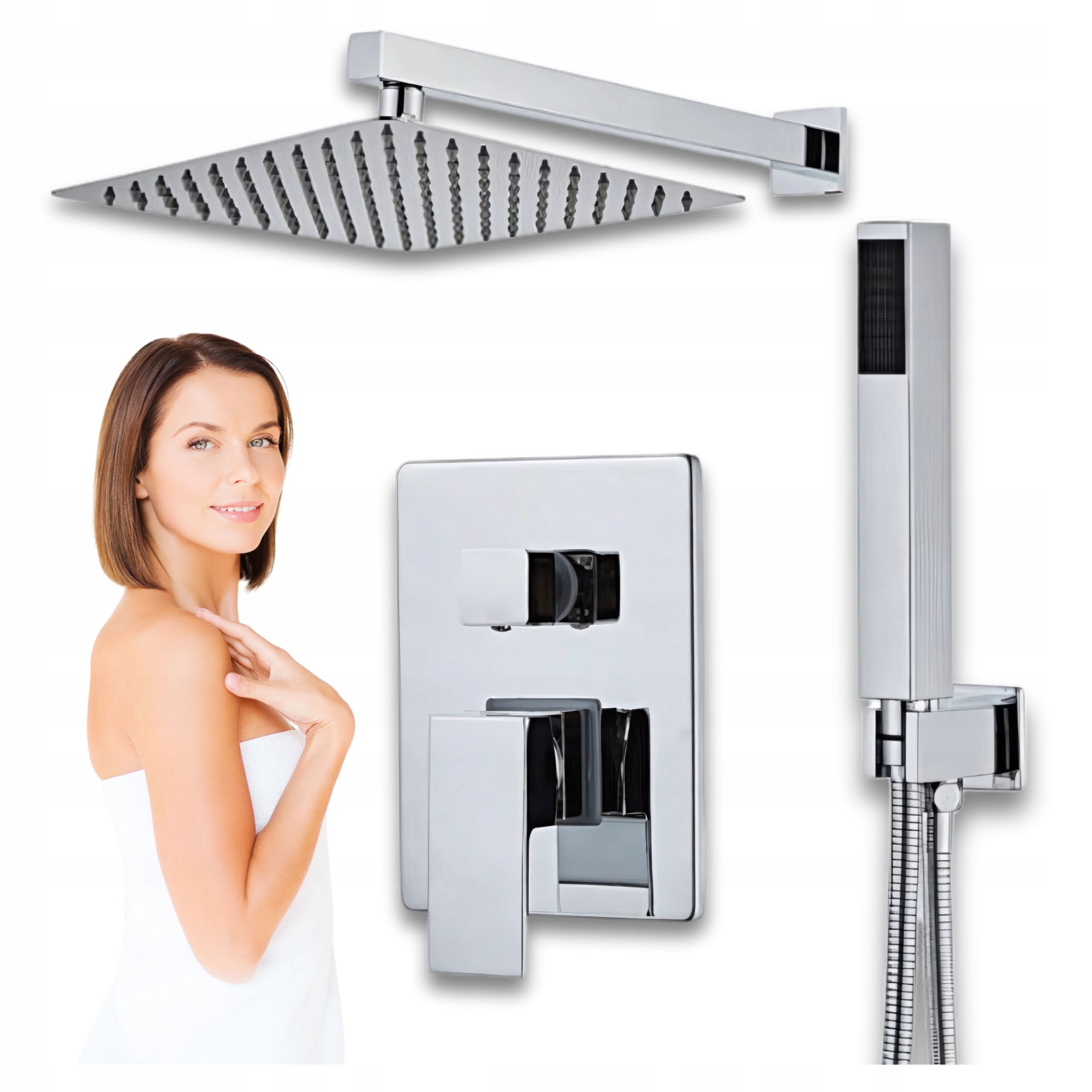 Sprchový Set Podomítkový Basilio Chrom Smartbox