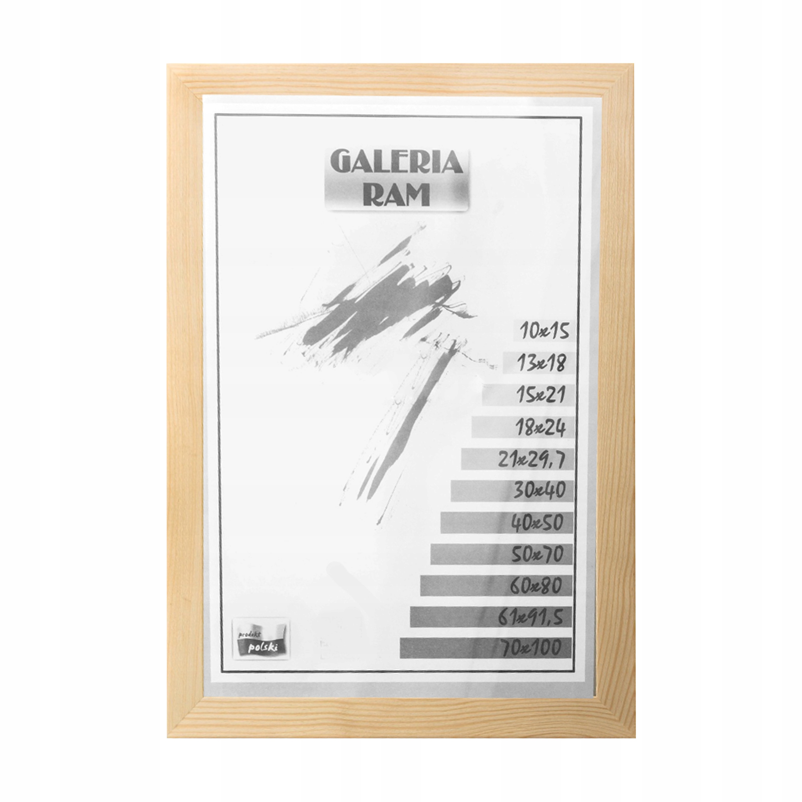 

Rama z drewna surowego 28x35 sur Gp -płaska-