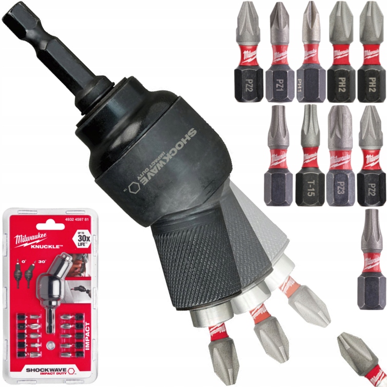 

Milwaukee Adapter Udarowa Nasadka Kątowa 10x Bit