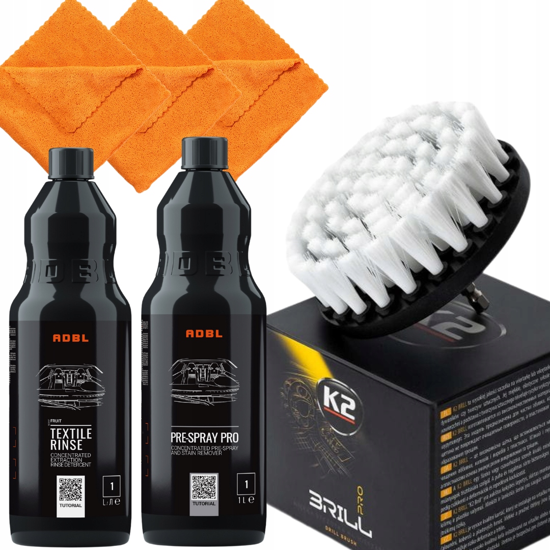 Adbl Zestaw do Prania tapicerki Textile Rinse Pre Spray Pro 1L