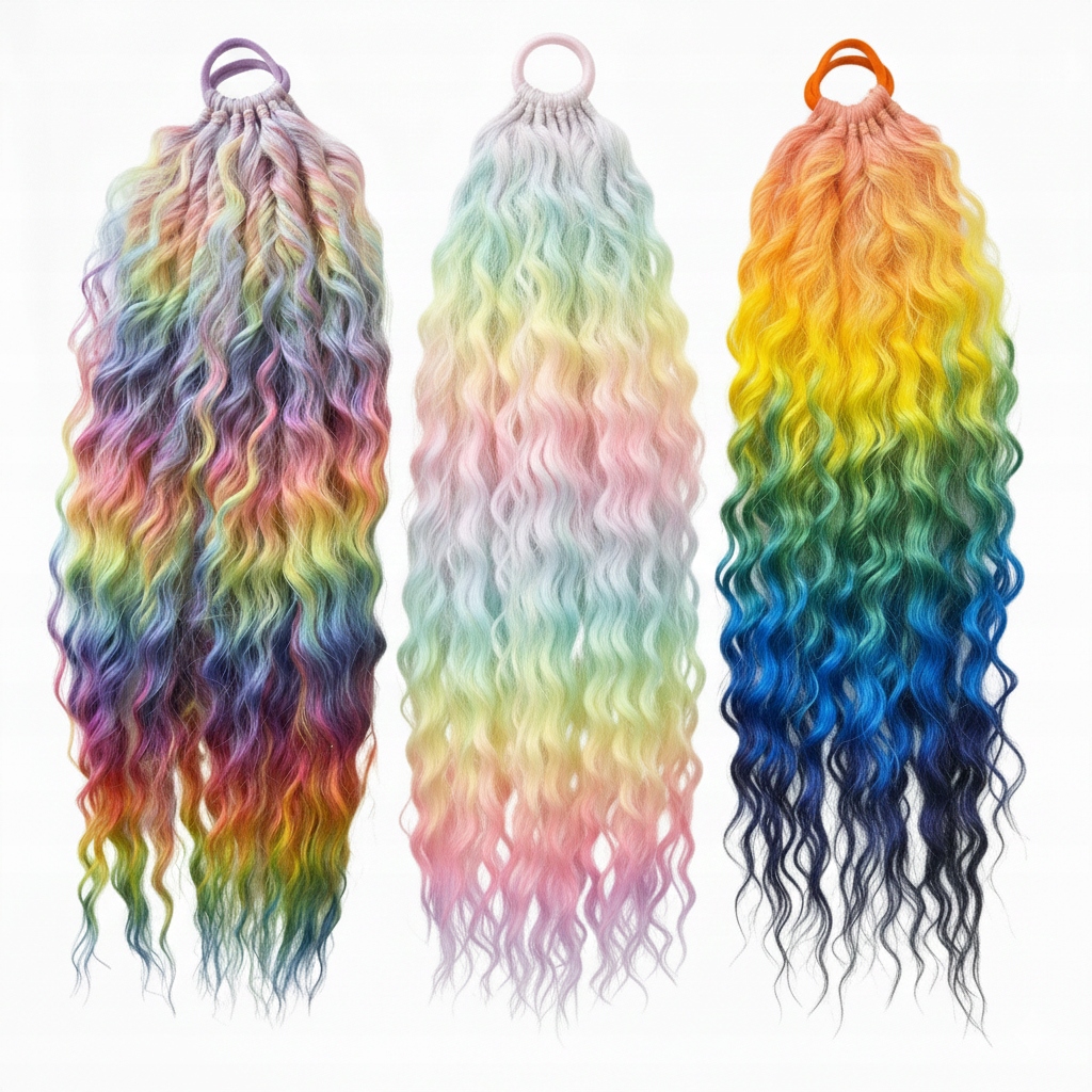 Kucyk doczepiany na gumce kitka z gumką dopinka do włosów Ariel 55cm