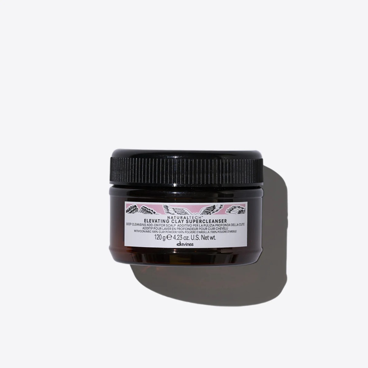 Davines, NaturalTech Elevating Clay, Peeling na pokožku hlavy, Hloubkové čištění, 120 g