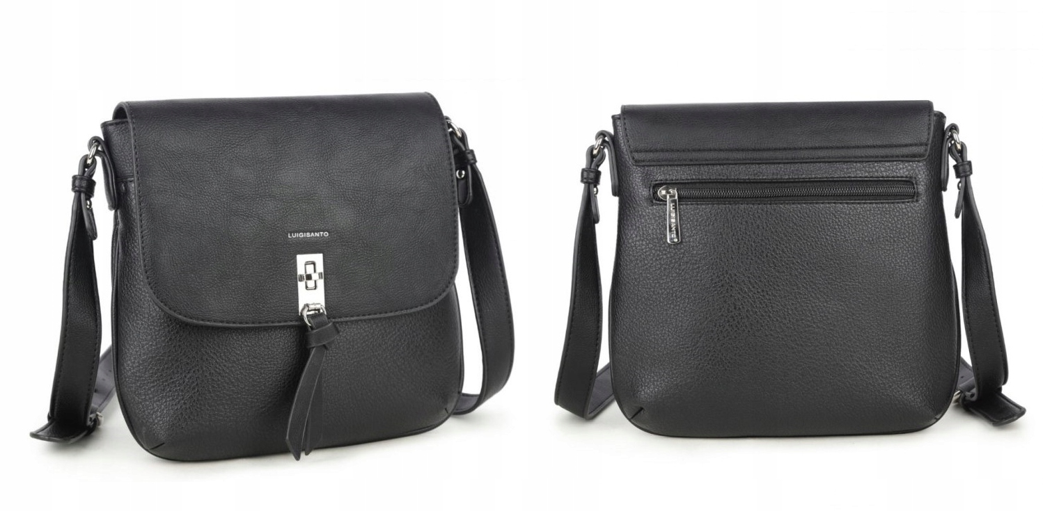 

Klasyczna torebka damska listonoszka 6425-1 Black