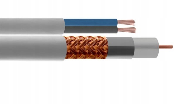 Kabel RG59+2*0,35 mm Cctv 100% 300 m Maxcable