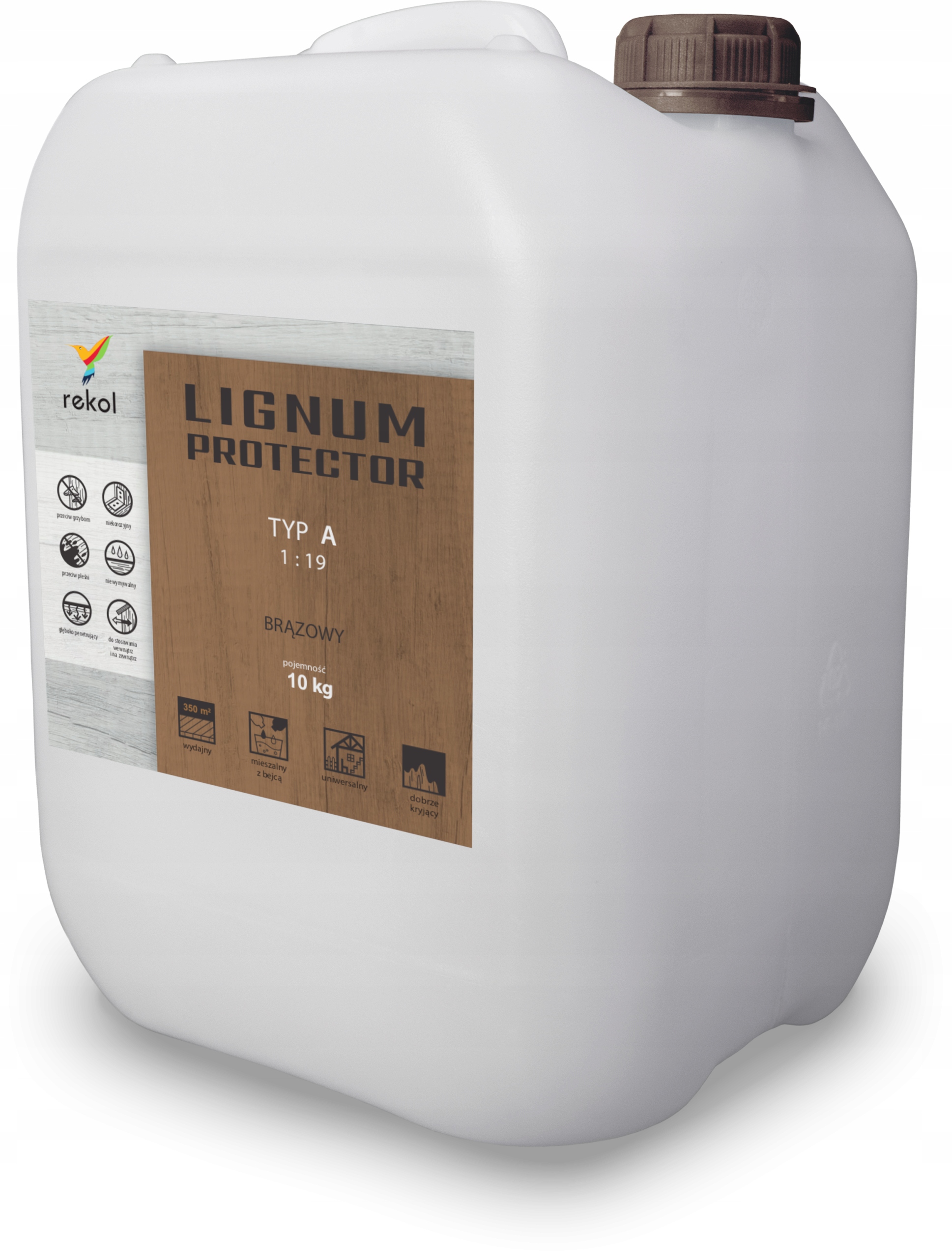 Lignum Protector Typ A 10 kg 1:19 Trvanlivý Hnědý Impregnát Certifikát
