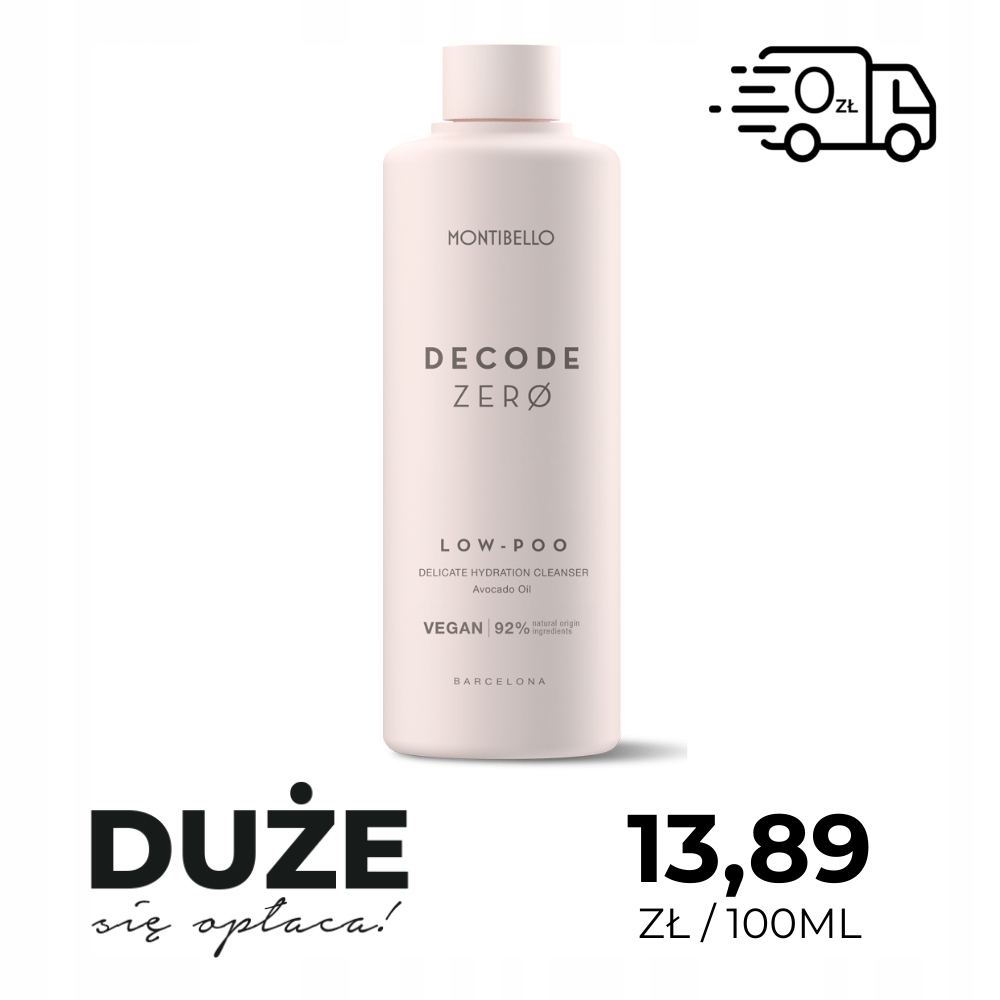 Šampon Montibello Decode Zero Low-poo 1000 ml