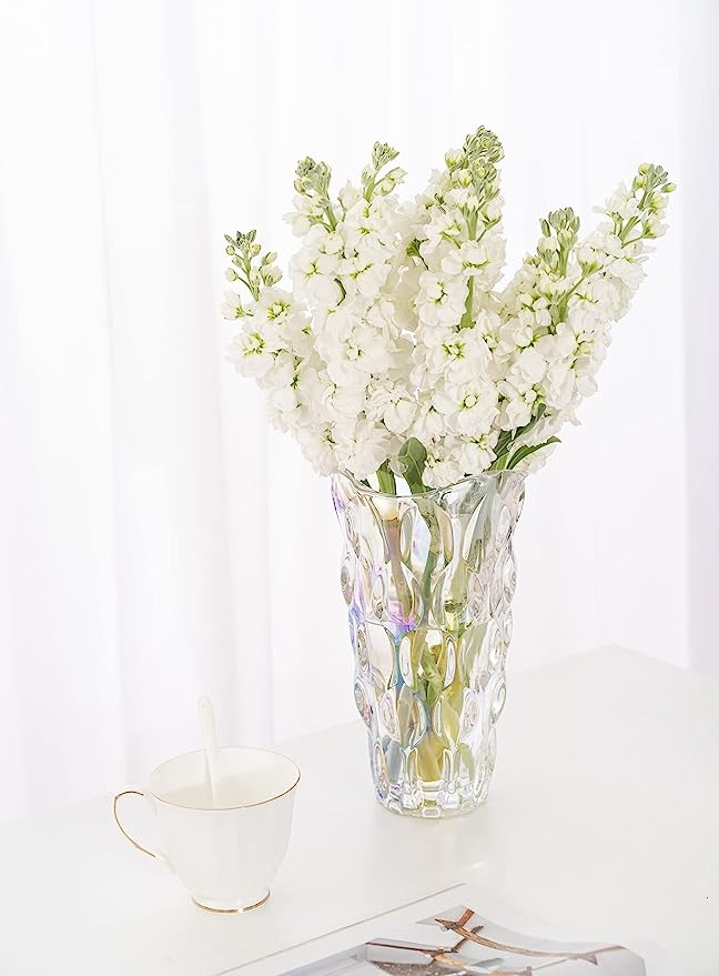 SZKLANY WAZON FALISTY ROZPRASZAJĄCY ŚWIATŁO 24CM EAN (GTIN) 0656557842