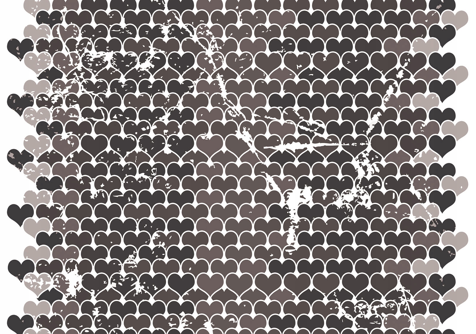 Vliesová fototapeta Šedá srdce grunge vintage na zeď 350x250 lepidlo