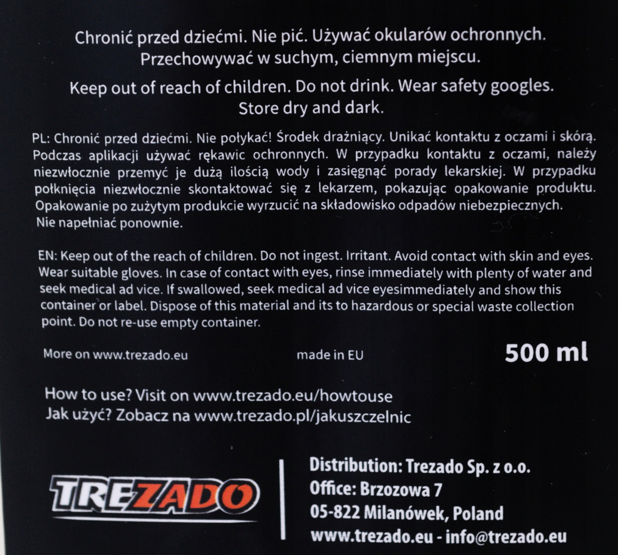 TREZADO MLECZKO USZCZELNIACZ DO OPON TUBELES 100ml Model Sealant