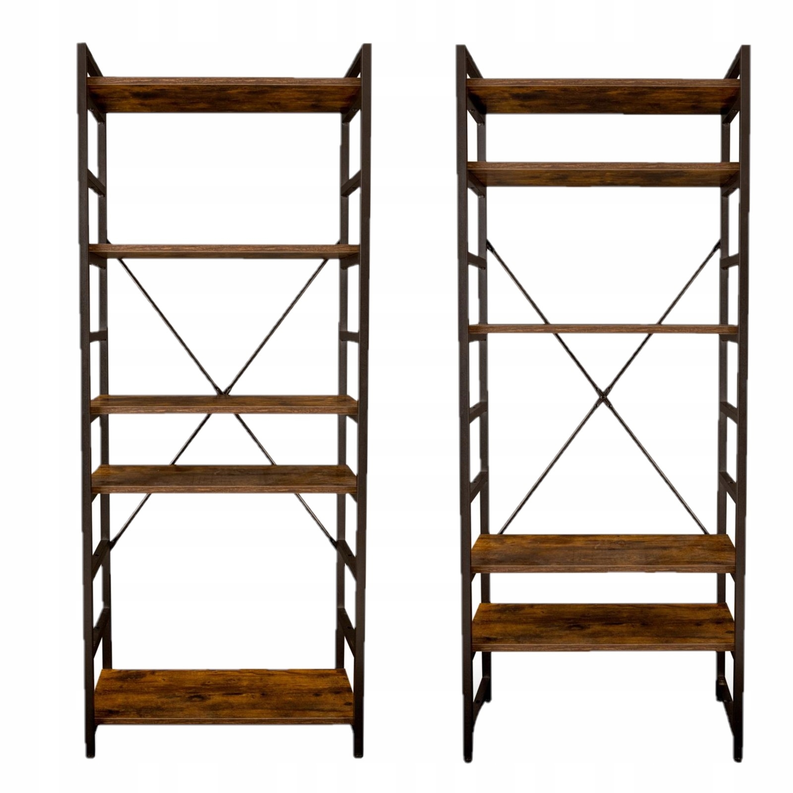 REGAŁ na książki BIBLIOTECZKA rustykalny SZAFKA nowoczesne industrialne Marka Begryf