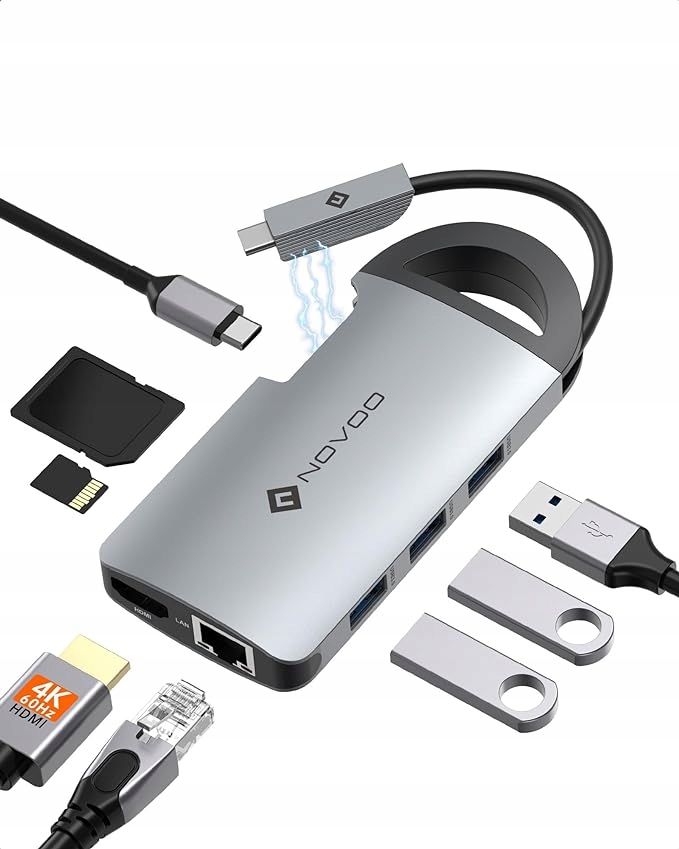 Novoo R8F Pro Koncentrátor Usb C