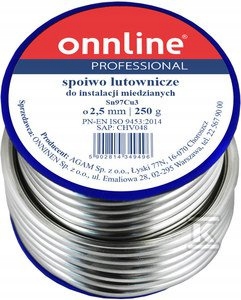 Pájka Měkká SN97CU3 2,5MM 250G Onnline