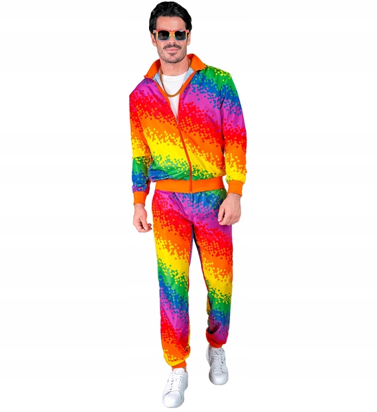 Kostým teplákovka pixelové pixely barevný unisex XXL