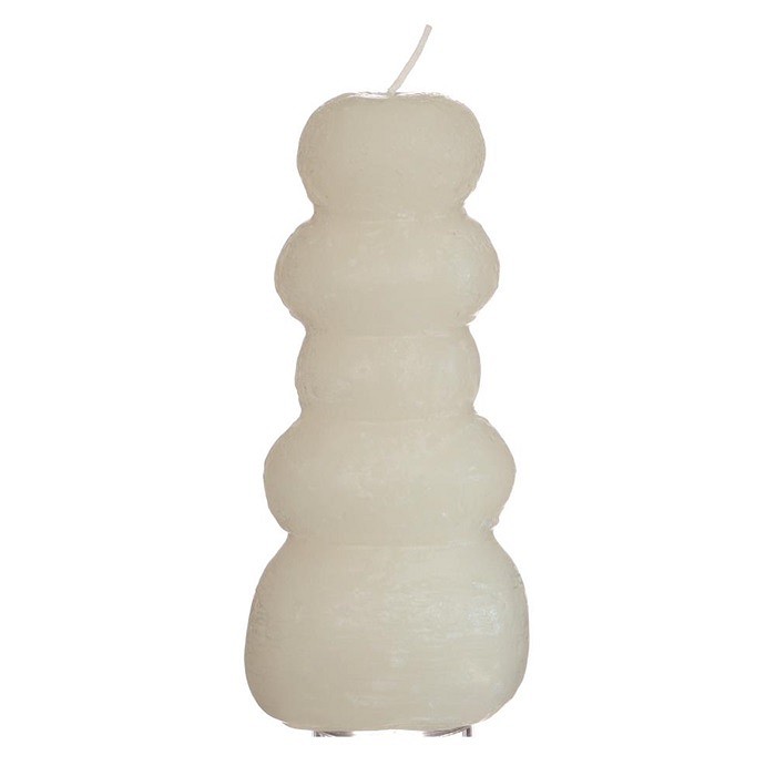 

Modna Piękna Świeca Pebble 15cm Biała 22H Palenia