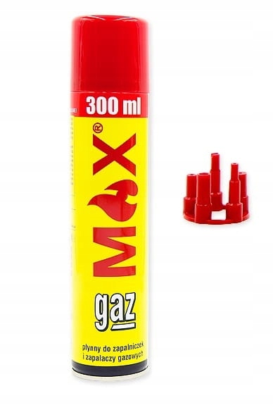 

Gaz do napełniania zapalniczek zapalarek Max 300ml